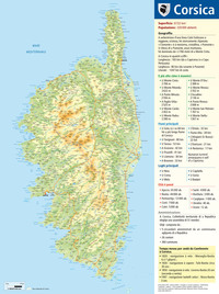 Picture of Carte de la Corse "CORSICA"