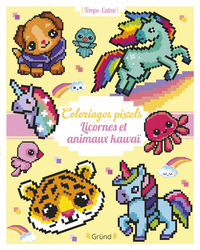 Picture of Coloriages pixels - Licornes et animaux kawaï