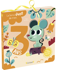 Picture of Le livre d'éveil de mes 3 ans - Livre à rabats avec personnage déplaçable - À partir de 3 ans