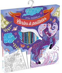 Image de Cartes à pailleter - Chevaux magiques