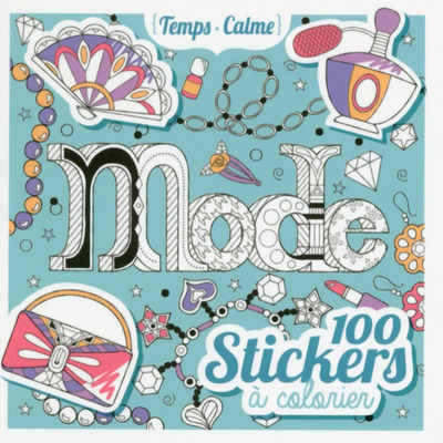 Image de 100 stickers à colorier - Mode