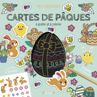 Image de Cartes de Pâques à gratter et à colorier
