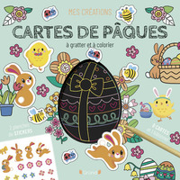 Image de Cartes de Pâques à gratter et à colorier