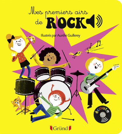 Picture of Mes premiers airs de rock - Livre sonore avec 6 puces - Dès 1 an