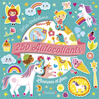 Image de 250 autocollants - Licornes et fées