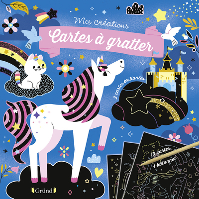 Image de Pochette Cartes à gratter - Licornes et chevaux