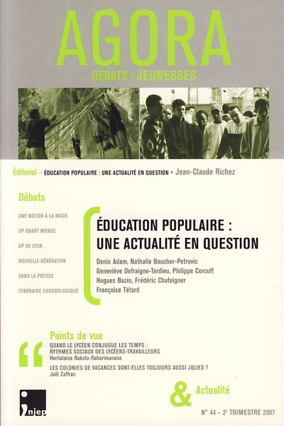 Image de Education populaire : une actualité en question