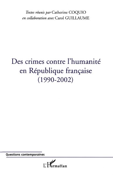 Image de Des crimes contre l'humanité en République française