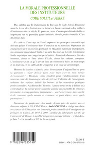 Image de La morale professionnelle des instituteurs