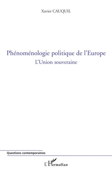 Image de Phénoménologie politique de l'Europe