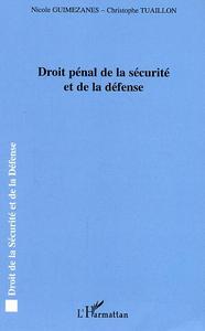 Image de Droit pénal de la sécurité et de la défense