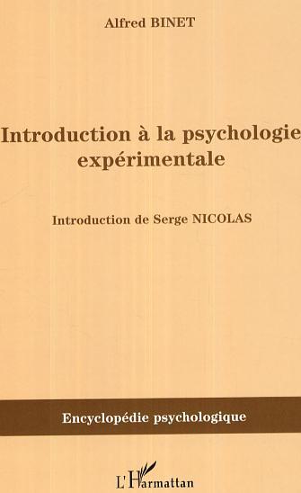 Image de Introduction à la psychologie expérimentale