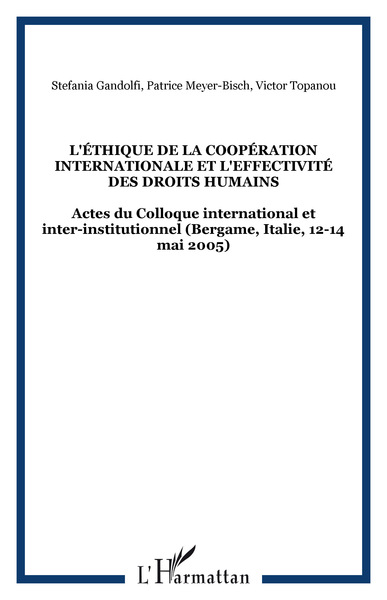 Image de L'éthique de la coopération internationale et l'effectivité des droits humains
