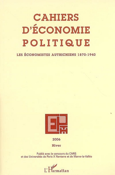 Image de Les économistes autrichiens (1870-1940)