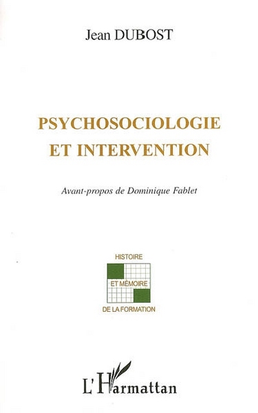 Image de Psychosociologie et intervention