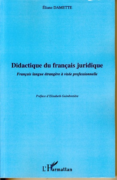 Picture of Didactique du français juridique