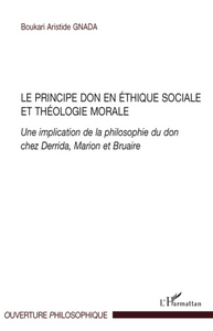 Image de Le principe don en éthique sociale et théologie morale