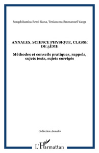 Image de Annales, science physique, classe de 3ème