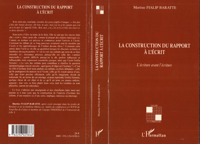 Image de La construction du rapport à l'écrit