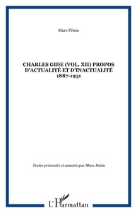 Image de Charles Gide (vol. XII) Propos d'actualité et d'inactualité 1887-1931