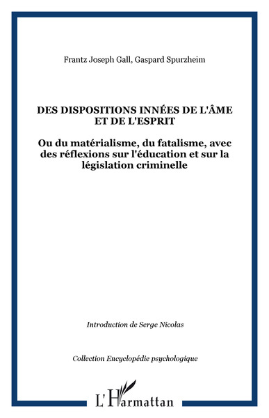 Image de Des dispositions innées de l'âme et de l'esprit