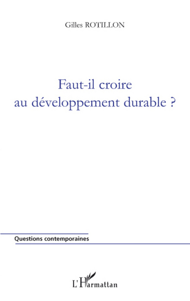 Picture of Faut-il croire au développement durable ?