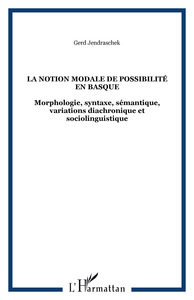 Image de La notion modale de possibilité en basque