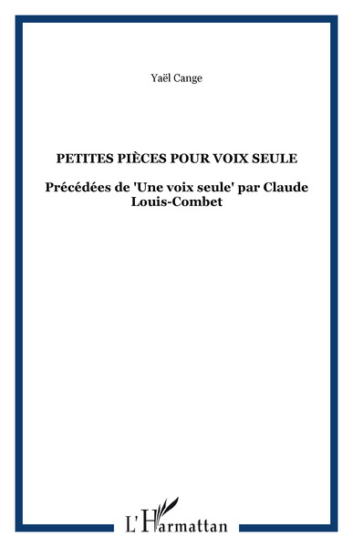 Picture of Petites pièces pour voix seule
