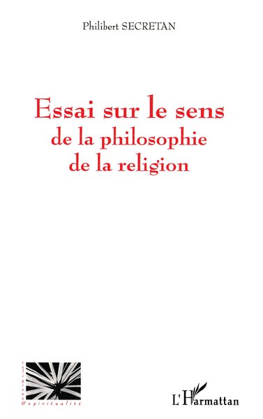 Picture of Essai sur le sens de la philosophie de la religion