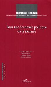 Image de Pour une économie politique de la richesse