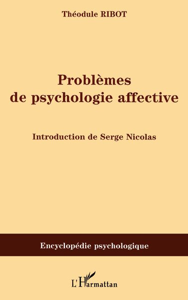 Image de Problèmes de psychologie affective