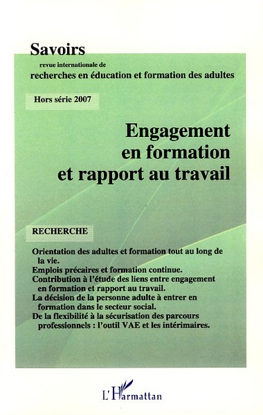 Picture of Engagement en formation et rapport au travail