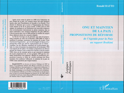 Image de ONU et maintien de la paix : propositions de réforme