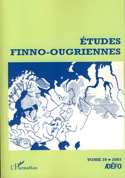 Picture of Etudes Finno-ougriennes n° 39