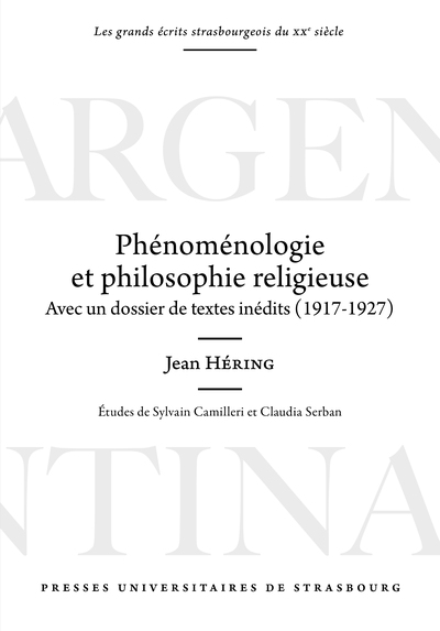 Image de Phénoménologie et philosophie religieuse