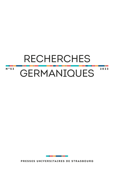 Picture of Recherches germaniques n° 53/2023 - Varia