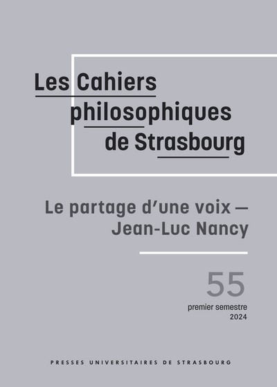 Image de Le partage d'une voix – Jean-Luc Nancy