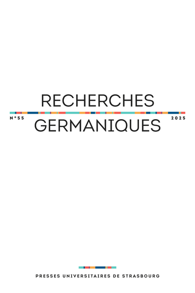 Picture of Recherches germaniques n° 55/2025 - Varia