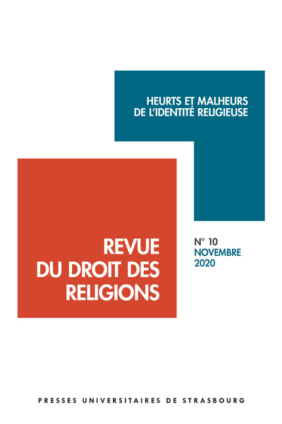 Picture of Revue du droit des religions n° 10/2020 - heurts et malheurs de l'identité rel