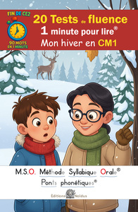 Picture of 20 Tests de fluence - 1 minute pour lire - Mon hiver en CM1 - 90 mots - MSO Méthode Syllabique Orale