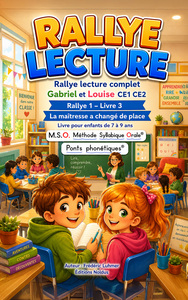 Image de Livre enfant 7 8 9 ans CE1 CE2 Gabriel et Louise Rallye lecture complet 1 livre 3