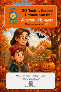 Picture of 20 Tests de fluence Mon automne en CE1 – Halloween 1 minute pour lire - Fin de cp 50 mots par texte