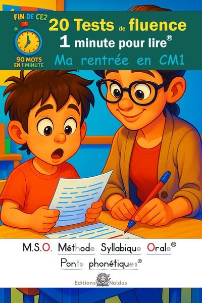 Picture of 20 Tests de fluence - Ma rentrée en CM1 - 1 minute pour lire tome 3 - MSO Méthode Syllabique Orale