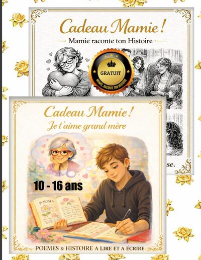Image de Mamie raconte ton Histoire - Cadeau grand-mere - poèmes & histoire à lire et à écrire par son