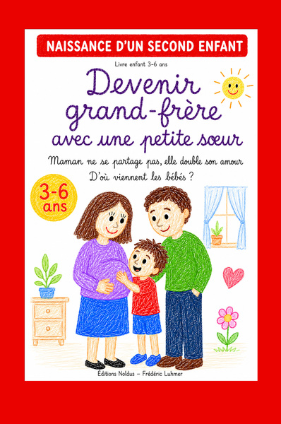 Image de Devenir grand frère avec une petite soeur Livre enfant 3 4 5 6 ans Naissance d’un second enfant