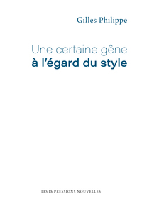 Picture of Une certaine gêne à l’égard du style