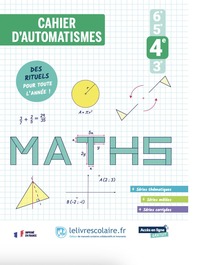 Picture of Mathématiques 4e 2026 - cahier d'automatismes