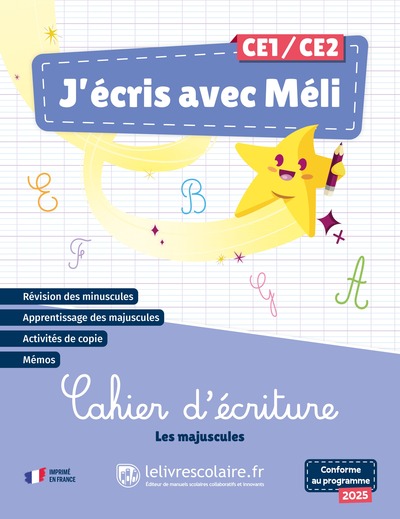 Picture of J'écris avec Méli - Les majuscules - cahier d'écriture CE1-CE2