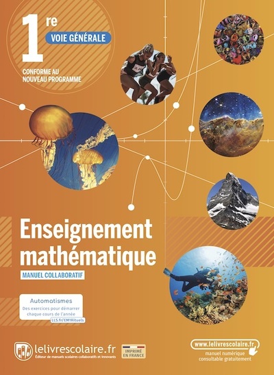 Picture of Enseignement Mathématiques 1ère, édition 2022