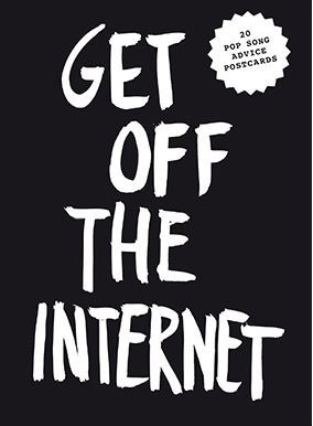 Picture of Get off the Internet Postcard Block /anglais